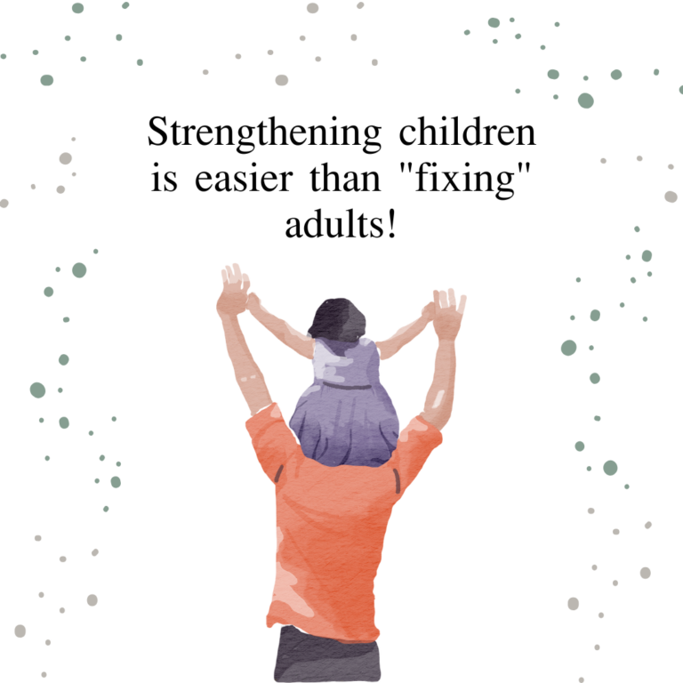 Graphic: Strengthening children is easier than fixing adults